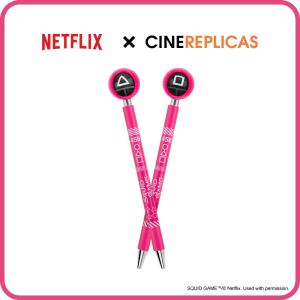 [Cinereplicas x Netflix] Squid Game Guards Black Ink Pen Writing Material Stationery Ready Stock