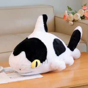 Sharkitty Stuffed Animal Toys Shark & Cat Combine Plush Toys Cow Shark Sleeping Pillow Cushion Plush Dolls Birthday Gifts Kids