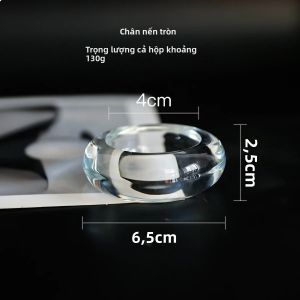 Đế Nến Hình Ngôi Sao Bằng Thủy Tinh Trong Suốt Giá Đỡ Đèn Trà Cho Trang Trí Bàn Ăn Phòng Ăn Tiệc Cưới Phong Cách Hiện Đại