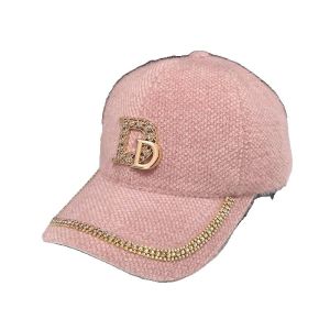 Mohair Peaked Cap Ins Trendy Autumn and Winter Womens Big Face Wide Brim New Warm Fashion Hat Tide Baseball Cap