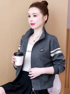 American High Street Style Fleece Lined Thickened Baseball Jacket Womens Autumn Winter New Fashion Short Outerwear