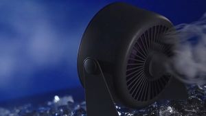 Touch Control LED Portable Desk Fan USB Rechargeable Bladeless Air Circulator Fan Table Fan Clip-on Fan for Stroller