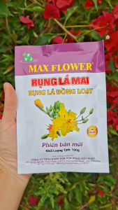[THIEN THINH SHOP] Xịt rụng lá mai vàng hoa giấy phân bón lá MAX FLOWER RỤNG LÁ MAI gói 100gram an toàn cho cây rụng lá đồng loạt