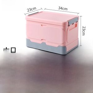 Foldable Plastic Transparent Storage Box Book Organizer Household Essential Student Desk Drawer Bedroom Closet Neatness Tool