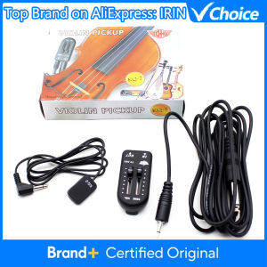 IRIN | IRIN KQ-2 Universal Piezo Pickup – Clip-On Contact Microphone with Volume/Tone Control for Violin Erhu Guitar Ukulele
