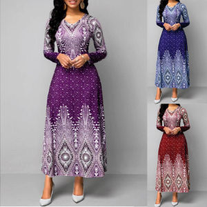 Elegant Party Dress Full Sleeve Summer Party Maxi Dresses