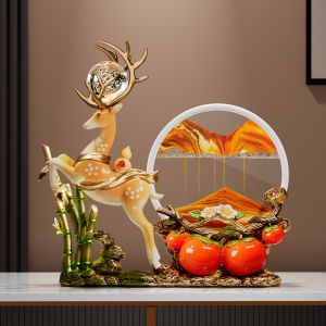Kisstyle | Prosperity Lucky Deer Sand Flow Picture Ornaments