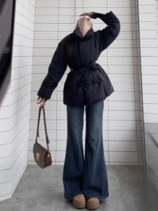 CHANGTONG | Elegant Waist-Tied Cotton Coat
