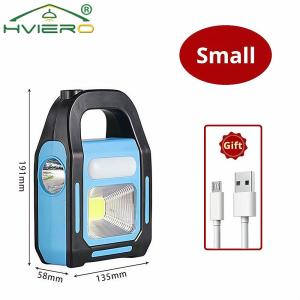 Three in One Solar Usb Rechargeable Cob Camping Lantern Charging Led for Device Emergency Flashlight 3 Light Modes Outdoor Power