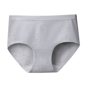 MiiOW | กางเกงชั้นในผ้าฝ้ายแท้สำหรับผู้หญิง กางเกงชั้นในไร้ตะเข็บ ทรงเอวกลาง ระบายอากาศได้ดี ป้องกันแบคทีเรีย ผลิตจากผ้าฝ้ายแท้ 5 ตัว