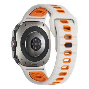 for Samsung Galaxy Watch 7 ultra 47mm Strap No Gaps wrist correa Bracelet Galaxy watch 7 ultra band Silicone sport two color