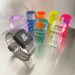 For Apple Watch Ultra 2 49mm Strap and Case 2 in 1 42mm 38mm 44mm 40mm iWatch Series SE Band with TPU Bumper Protector 45mm 41mm for Apple Watch Series 9/8/7/6/5/4/3/2/1