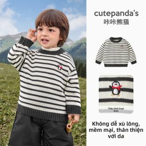 CUTEPANDAS | Áo Sweater Bé Mùa Thu Đông Cotton Sạch 100%