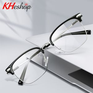 Kính Thời Trang 0 độ có thể thay tròng form Club Master bản Hàn dành cho Nam nữ trào lưu cổ điển lịch lăm  mã Y1177 - kheshop