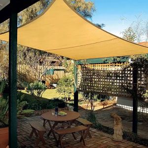 Tấm Che Nắng Hạ Nhiệt Du Lịch Cắm Trại Sân Vườn SunShade Net HDPE cao cấp (vuông 3.05x3.05m) ⚜️Home and Garden⚜️