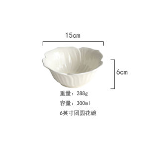 French Vintage Floral Relief Ceramic Plate Cream Color Dessert Plate Creative Afternoon Tea Plate Lace Edge Dinner Plate