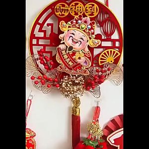 LESS - New Spring Festival New Year Flower Arrangement Design Pendant Ornament新款春节新年插花设计挂件年年有余迎春接福挂饰