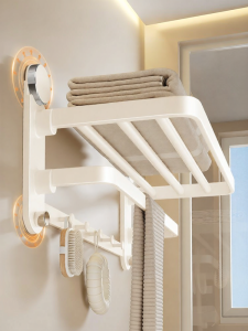 ERMO | Suction Bathroom Towel Rack Wall Mounted
