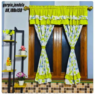 PROMO!! GORDEN SERUT JENDELA MODEL PENDEK KORDEN MINIMALIS GORDEN RUMBAI UKURAN 100x150 HORDEN