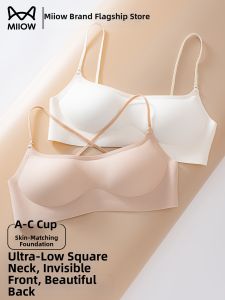 MiiOW | Áo Ngực Dây Mỏng Nhẹ Chất Vành Neck Vuông Thấp Phù Hợp Ngực Nhỏ Không Seam