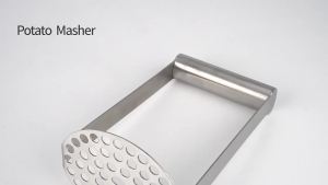 Stainless Steel Potato Masher Sweet Potato Masher Potatoes Pusher Pressed Masher Heavy Duty Kitchen Tool for Mashing Potatoes