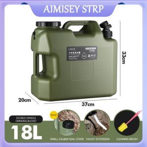 10/18/25L Outdoor Portable Bucket Camping Bucket Household Water Storage Bucket with Faucet