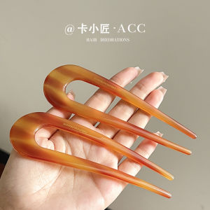 Elegant French Simple Vintage U-Shaped Hairpin Chignon Hair Accessory Elegant Hair Clip Original Design Fresh out New 2025