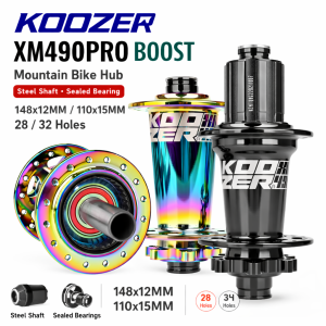 Koozer | KOOZER XM490PRO BOOST MTB Hub 148x12 110x15mm Steel Shaft Sealed Bearing 6 Pawls 72 Clicks Bicycle Rear Hub 28 32 Holes