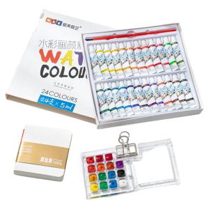 MANDAIYANGGUANG | Portable Mini Watercolor Palette Sketchbook Travel Painting Set