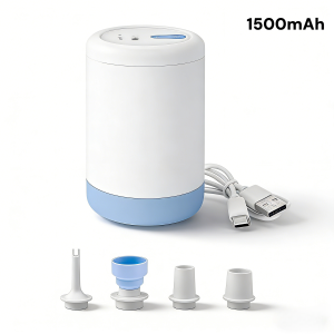Rechargeable Air Pump for Inflatables Cordless Electric Pump for Air Mattress Pool Floats Mini Vacuum Pump for Storage Bags
