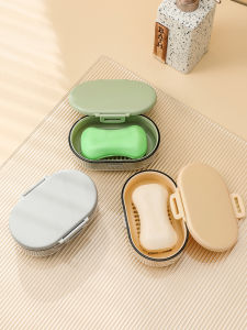 Good-looking For Home Drain Soap Box Storage Rack 2023 New Arrival Portable Double Layer Soap Holder Travel Creative Soap Box