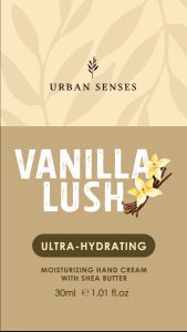 ครีมทามือ ครีมบำรุงมือและเล็บ แฮนด์ครีม Urban Senses Ultra Hydrating Hand Cream - Vanilla Lush 30 ml.