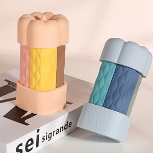 4 in 1 Travel Bottles Silicone Travel Containers BPA Free Leak Proof Refillable Bottle Set for Shampoo Conditioner Lotion