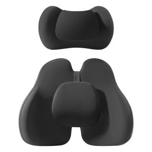 QUEES | Car Lumbar and Neck Support Cushion