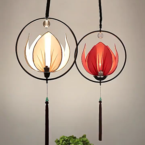 Đèn Lồng Hoa Sen Hiện Đại Phối Màu Tinh Tế Trang Trí Không Gian