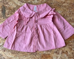 dres anak 6bln sampai 3 tahun coat anak jaket kanvas anak jaket kerah renda coat anak lucu