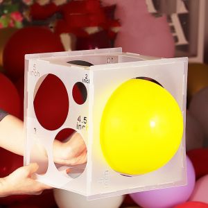 11Holes 2-10Inch Balloon Sizer Box Collapsible Balloons Measurement Tool For Balloon DecorationsBalloon ArchesBalloon Columns