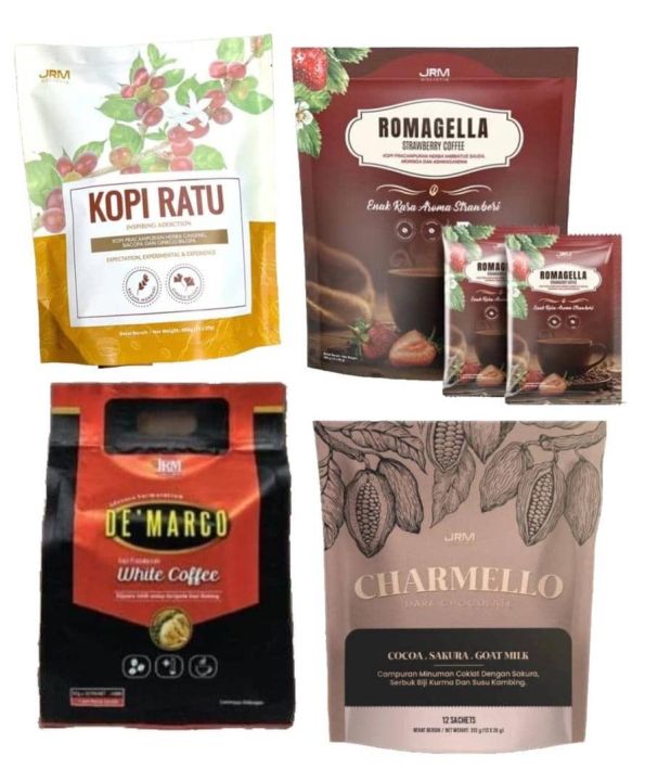 KOPI RATU / DE’MARCO WHITE COFFE / ROMAGELLA / CHARMELLO BY ORIGINAL JRM HQ