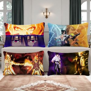 Anime N-Naruto cushion cover Rectangle Pillow Case Printing Bedside Sofa Room Home Decoration Pillowcase