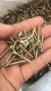 Vít bắn gỗ vàng đầu bằng 1.5 2 2.5 3 4 5 cm (100g)