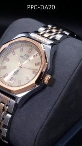 Paris Polo Club  /FONTAINEBLEAU  นาฬิกาข้อมือผู้หญิง สายสแตนเลส PHILIP CLASSIC DATE รุ่น  PPC-DA20 /PPC-DG03