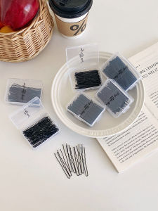 Black U-Shaped Hair Clips Thickened No Damage Bun Hair Accessories Childrens Fashion Hairpins Styling Hair Decorations