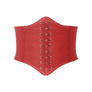 Fashion Women Corset Wide Belt Pu Leather Slimming Body Waistband Ladies Elastic High Waist Belt Gothic Dress Girdle