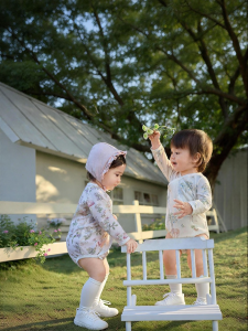 Purcotton | Spring Summer Short Sleeve Breathable Infant Bodysuit