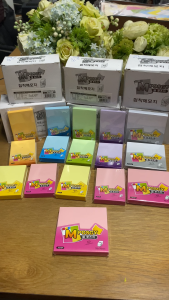 Giấy Dán Ghi Chú Giấy Note Nhiều Màu Sắc Cao Cấp 76x76mm Hàn