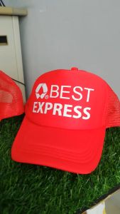 หมวกแก็ป เบสเอกซ์เพรส BEST EXPRESS บู กุลแดด สร้างสมรรถ เส้นไหม้ กับเจาะ สกรีนพรีเมี่ยมคมชัด (สินค้าไทย)