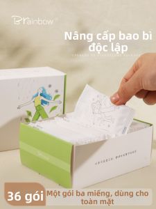 Brainbow | Miếng Bông Mỏng Siêu Tiết Kiệm Nước Đa Chức Năng Dùng cho Mặt có Thể Gập