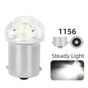 KEVANLY | 2pcs 1156 BA15S P21W 1157 BAY15D LED Bulbs Car Signal Lamp DRL Daytime Running Light 12V 6SMD 6000K White