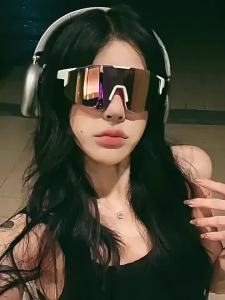 2/3/5pcs Square Cycling Sunglasses UV PC Lenses Lightweight Random Colors Retro Style