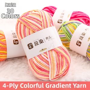 QINGPIN | Soft Gradient Multi-Color Scarf Yarn 4-Ply Dyeing